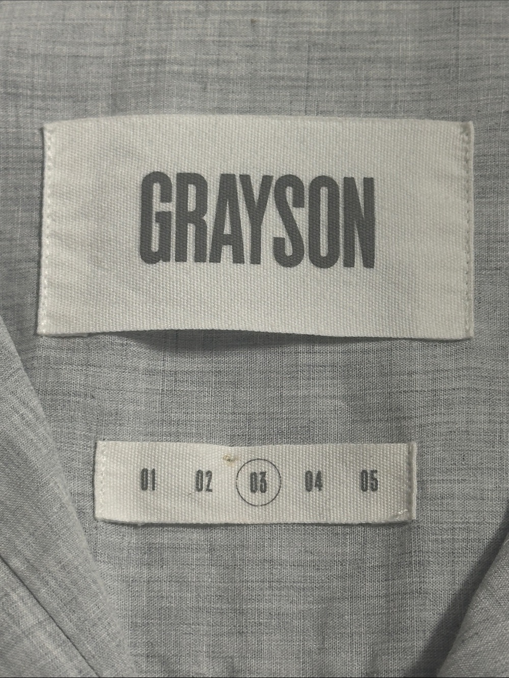🩶 Grayson The Hero Soft Cotton Button Up Blouse Size 3 Medium Gray ✨ - Picture 2 of 6